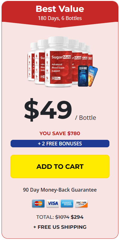 Order SugarMute 6 Bottles